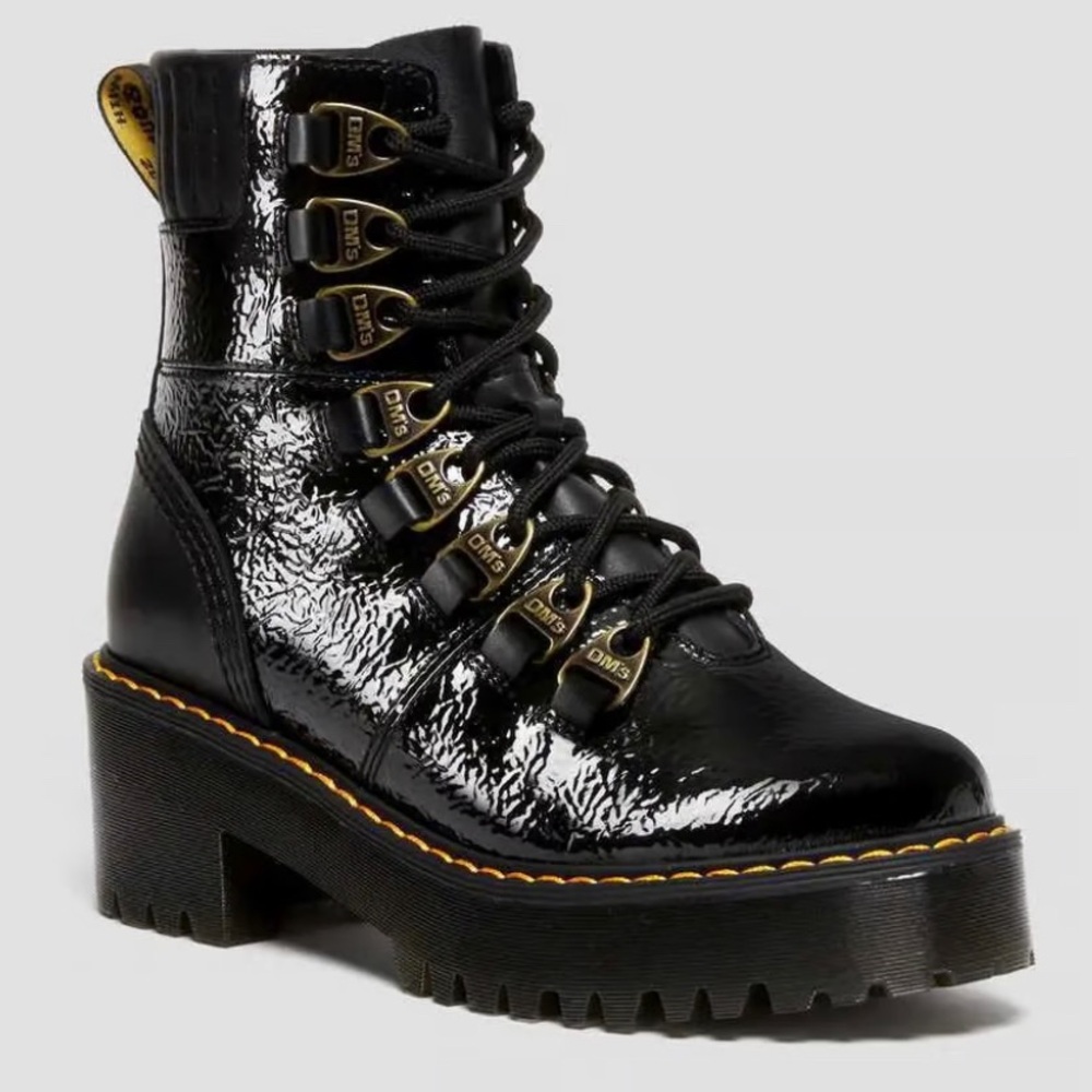 Dr. Martens Laurenne Patent Leather Heeled Boots